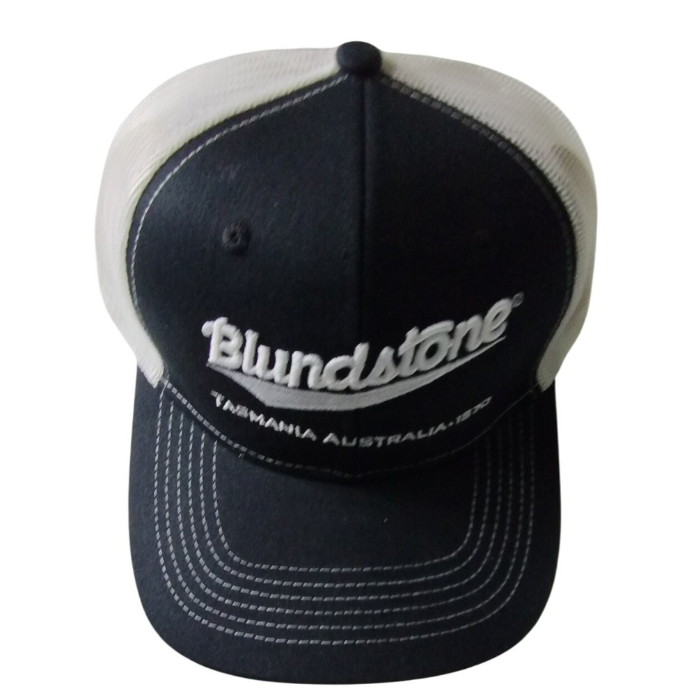 Blundstone Tasmania Australia 1870 Black White‎ Trucker Hat Cap Mens Snapback